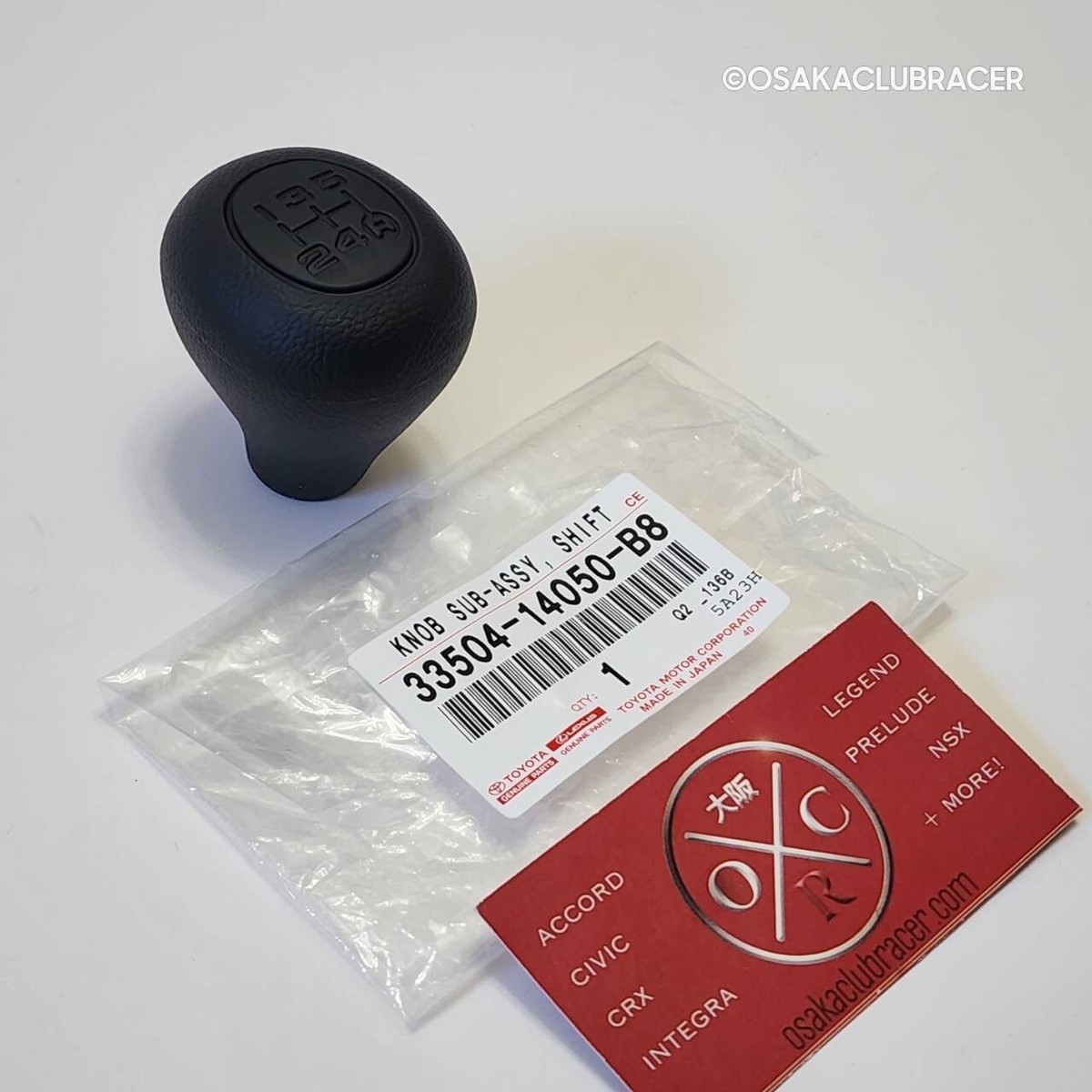 Genuine OEM Toyota 5 Speed Manual Shift Knob Lever 33504-14050-B8