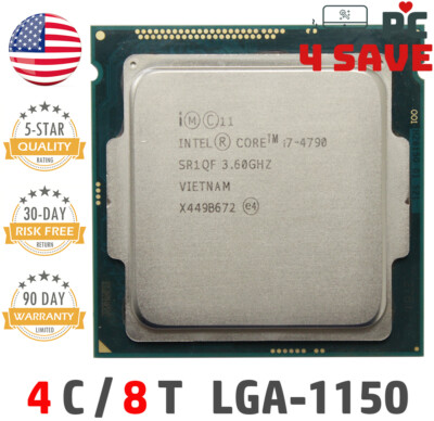 Intel 4th Gen Core i7-4790 SR1QF 3.60GHz (Turbo 4.00GHz) 8M 4-Core