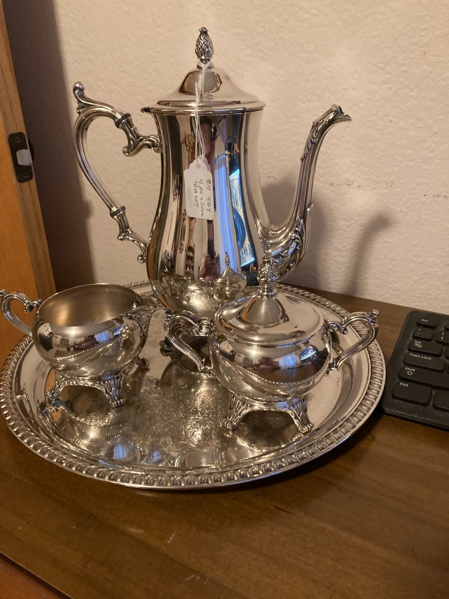 WM Rogers & Sons Silver plated 4 Pc. Tea / Coffee Set | eBay