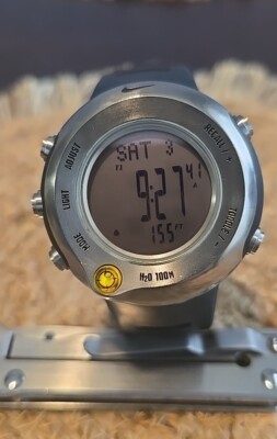 Nike Timing Lance 4 Black Titanium Digital Sports Watch (WA0020