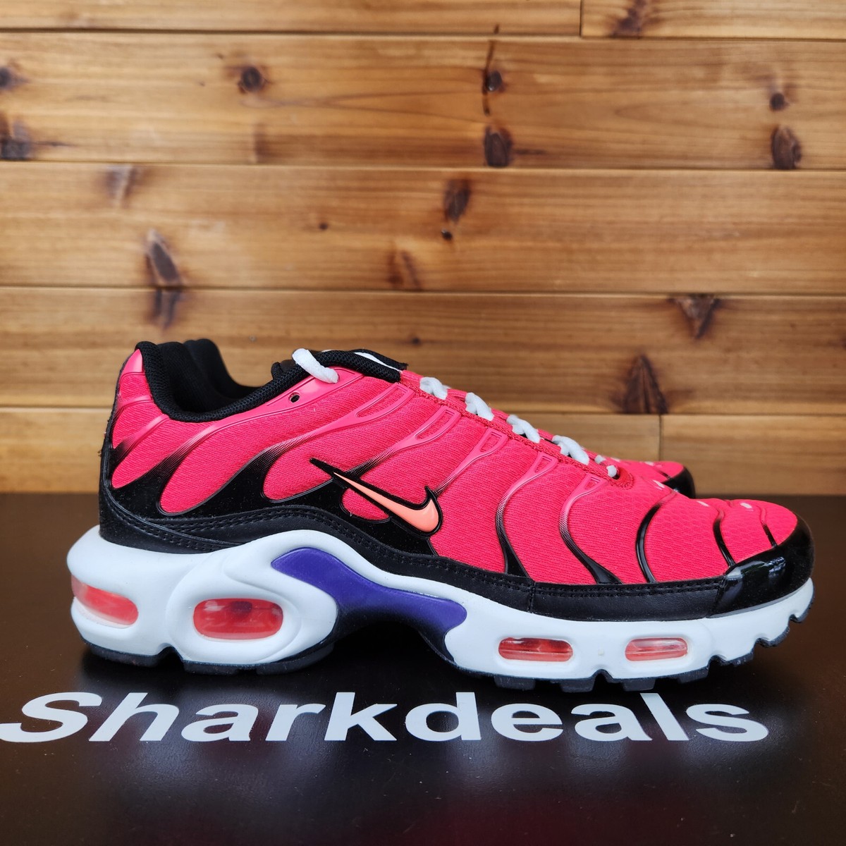 Nike Air Max Plus DJ5138-600 TN Tuned Crimson Mango White Men's Sz