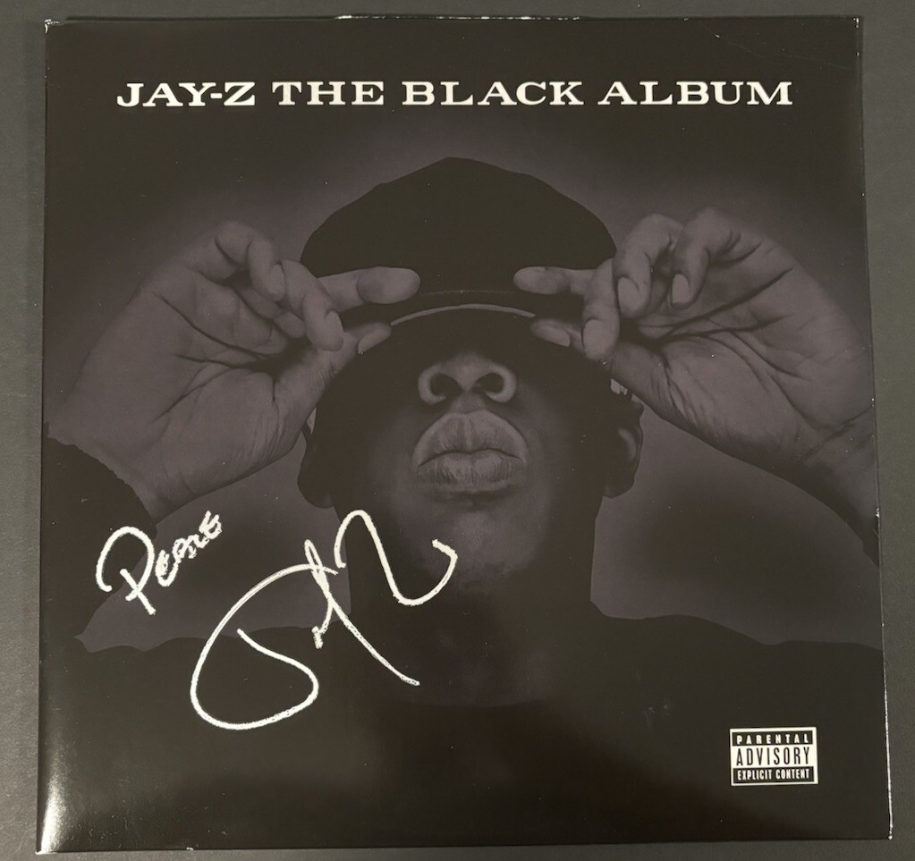 Jay-Z Signed The Black Album Vinyl Record JSA LOA #Z43083 Auto