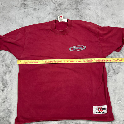 Vintage Wilson Shirt Mens Extra Large Red Athletic Wear Short