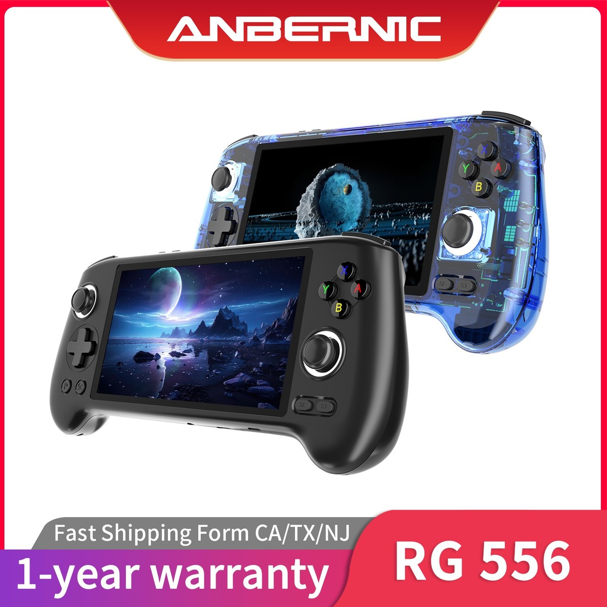 ANBERNIC RG556 Handheld Game Console 5.5 inch nisoc T820 Android13