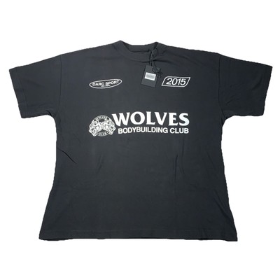 Darc Sport Wolves Body Building Club Oversized T Shirt Black M NWT