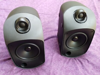 B&W Bowers & Wilkins LM1 Bookshelf Monitor Speaker Black Pair | eBay