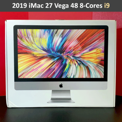 2019 iMac 27 5K| 3.6 GHz 8-Cores i9 | 1TB PCIe+1TB SSD | 64GB RAM