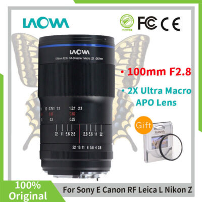 Laowa 100mm F2.8 CA-Dreamer Macro 2X Full Frame Lens for Canon