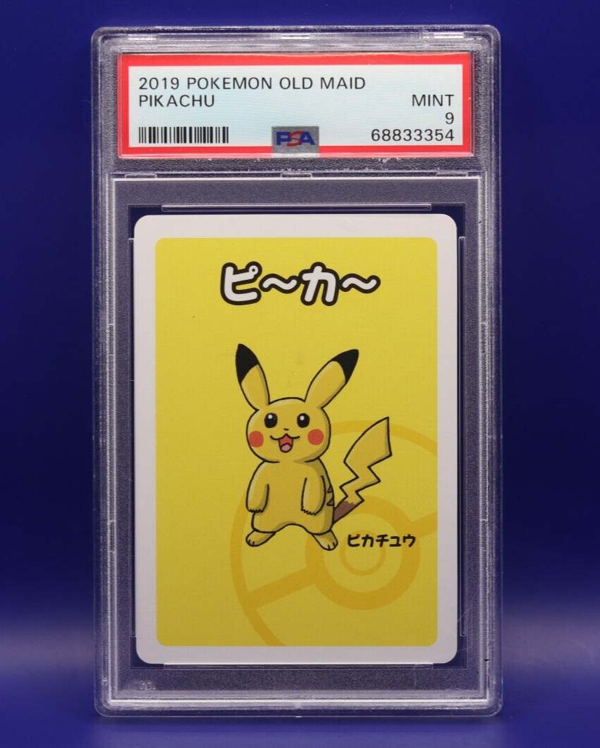 2019 Pokemon Center Old Maid Pikachu PSA 9 | eBay
