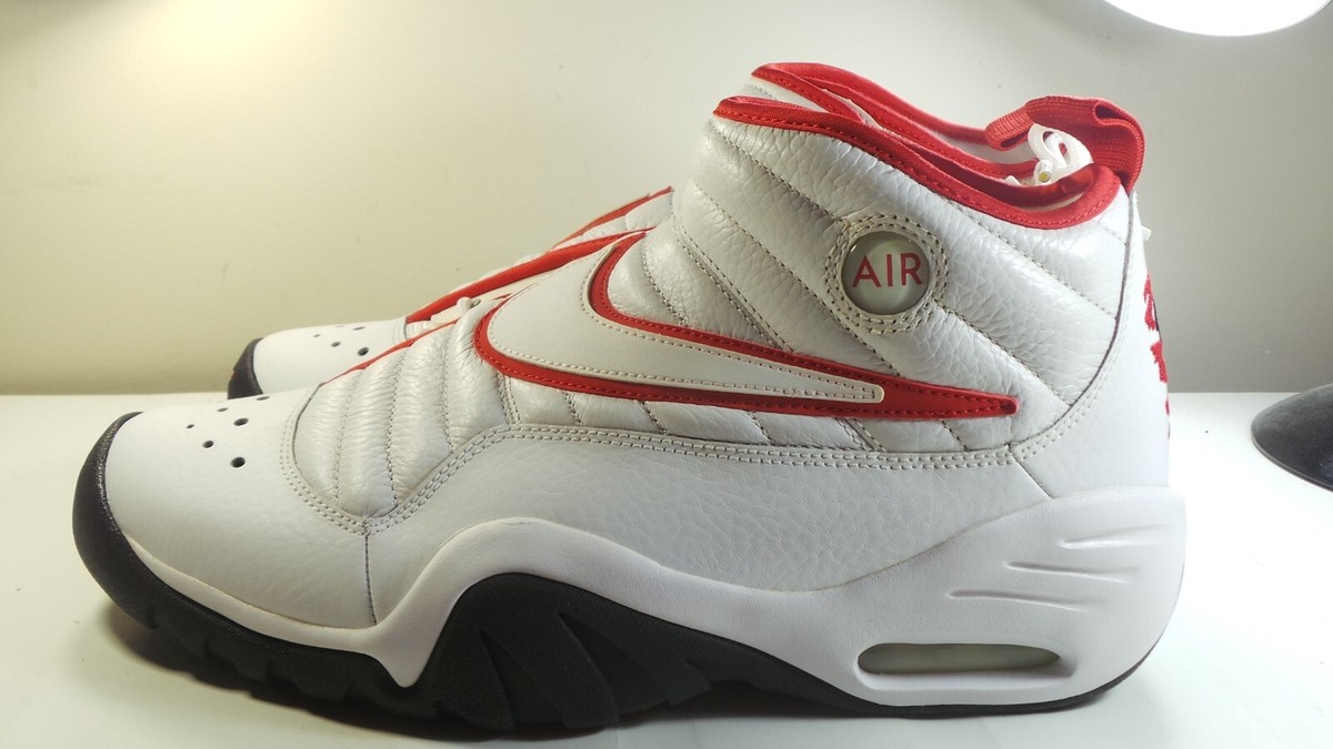 NIKE 2017 AIR SHAKE NDESTRUKT OG RETRO 880869 100 WHITE RED 11.5