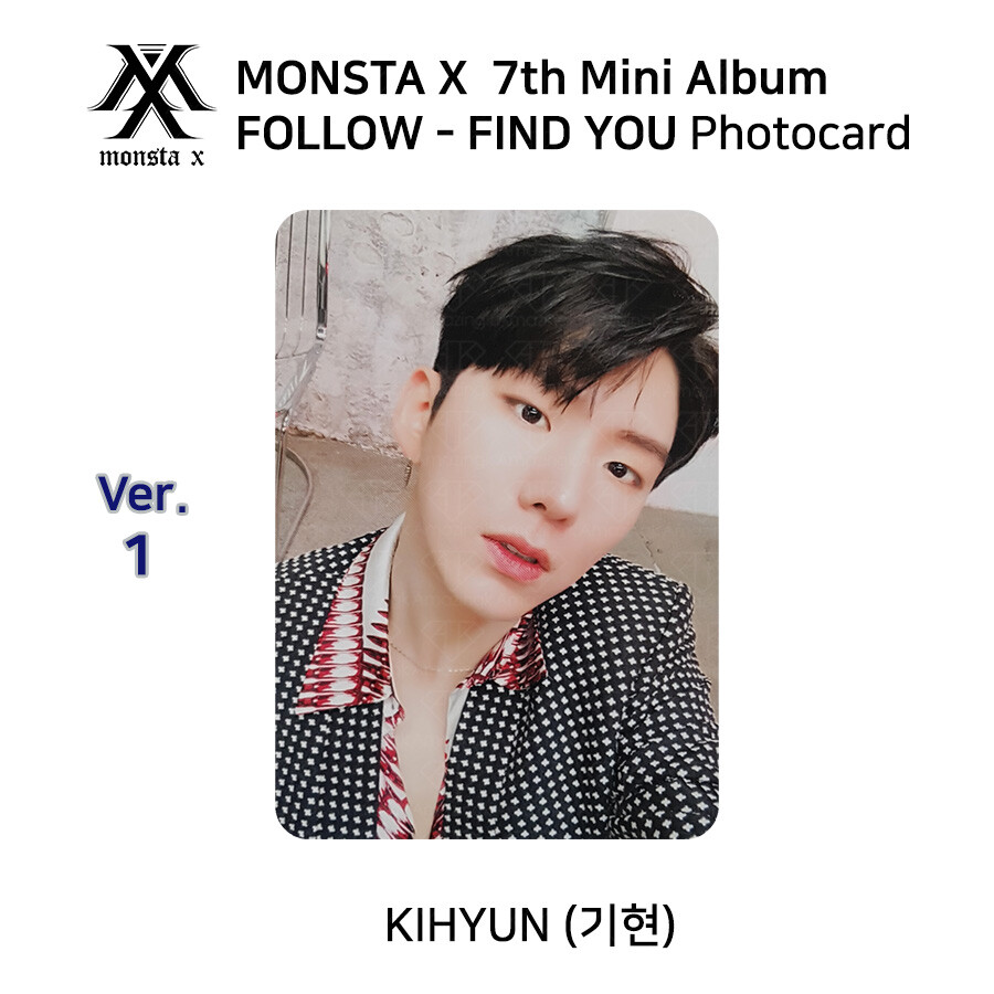 MONSTA X 7th mini album FOLLOW FIND YOU Official Photocard KIHYUN