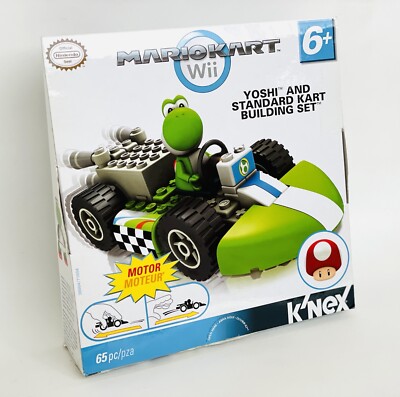 Mariokart Wii K'NEX Yoshi & Kart Building Set Motorized Nintendo