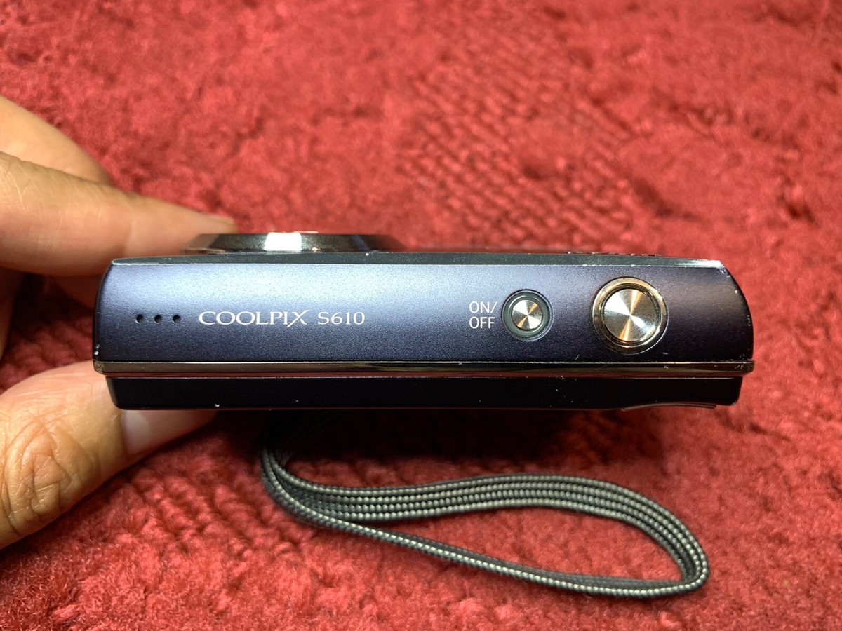 Nikon COOLPIX S610 10MP Digital Camera Midnight Blue 4x Zoom