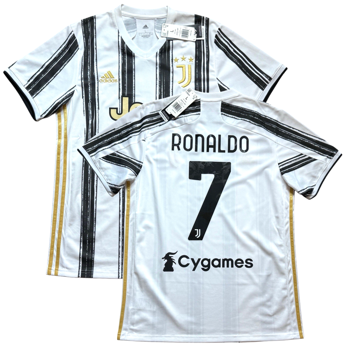 2020/21 Juventus Home Jersey #7 Ronaldo Large adidas Soccer