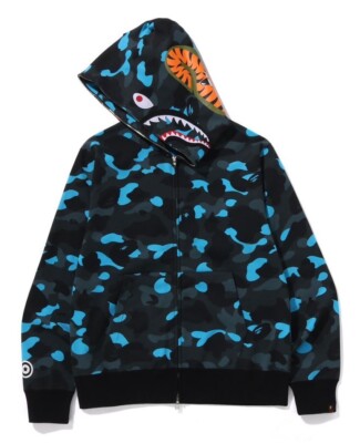 A BATHING APE Men's BAPE x HELINOX SHARK FULL ZIP HOODIE