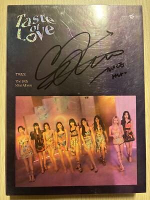 TWICE [Taste of love] Sana Autographed Signed Album | eBay
