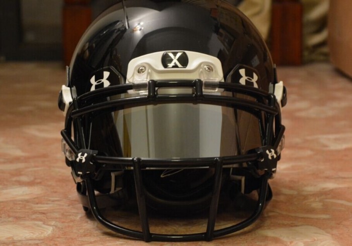 CHEAP Under Armour Football Helmet Visor Eye Shield SILVER GREY