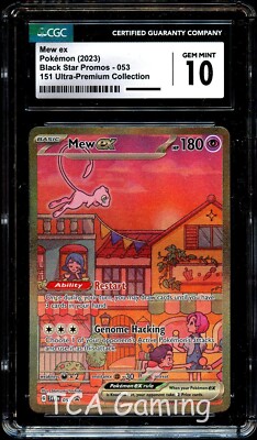 CGC 10 GEM MINT Mew Ex SVP053 ALTERNATE ART HOLO 151 UPC PROMO