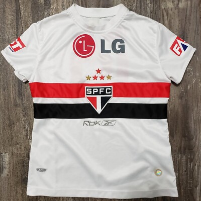 2006 Reebok Sao Paulo Home Soccer Jersey Danilo Kids M Brazil