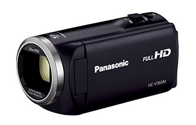 Panasonic HD Camcorder HC-V360M-K 16GB 90X Zoom Black 2.2MP