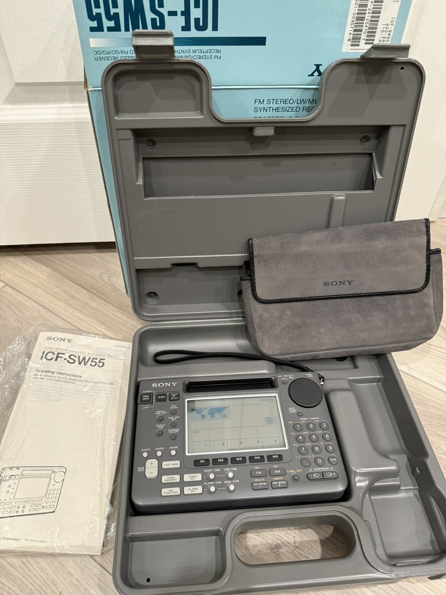SONY ICF-SW55 WORLD BAND & SHORT WAVE RECEIVER RADIO AM FM