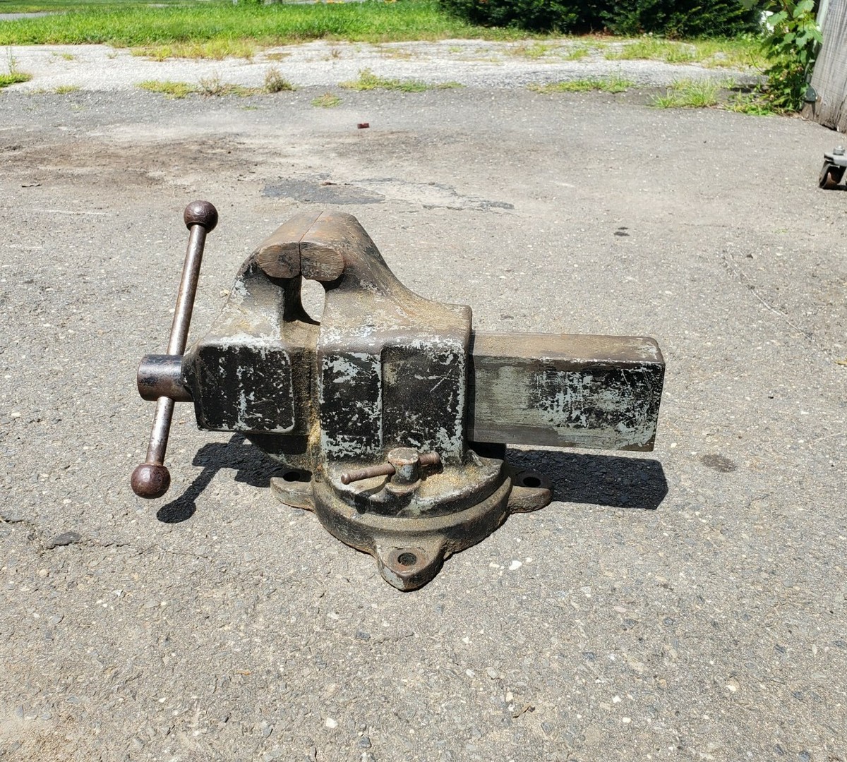 Vintage Hollands Eerie Pa 04 1/2 L Offset Vise | eBay