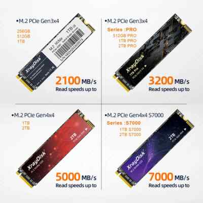 XrayDisk M.2 SSD PCIe NVME 128GB 256GB 512GB 1TB Gen3 4 Solid