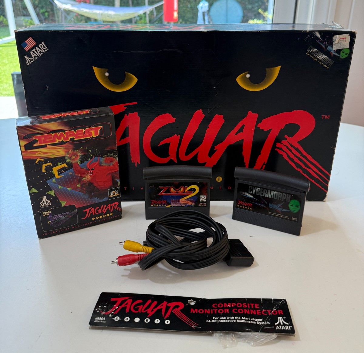 Atari Jaguar Console - Complete in Box - 2 Games; Zool 2 and