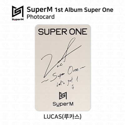 SuperM 1st Album Super One Photocard Baekhyun Taeyong Mark Lucas