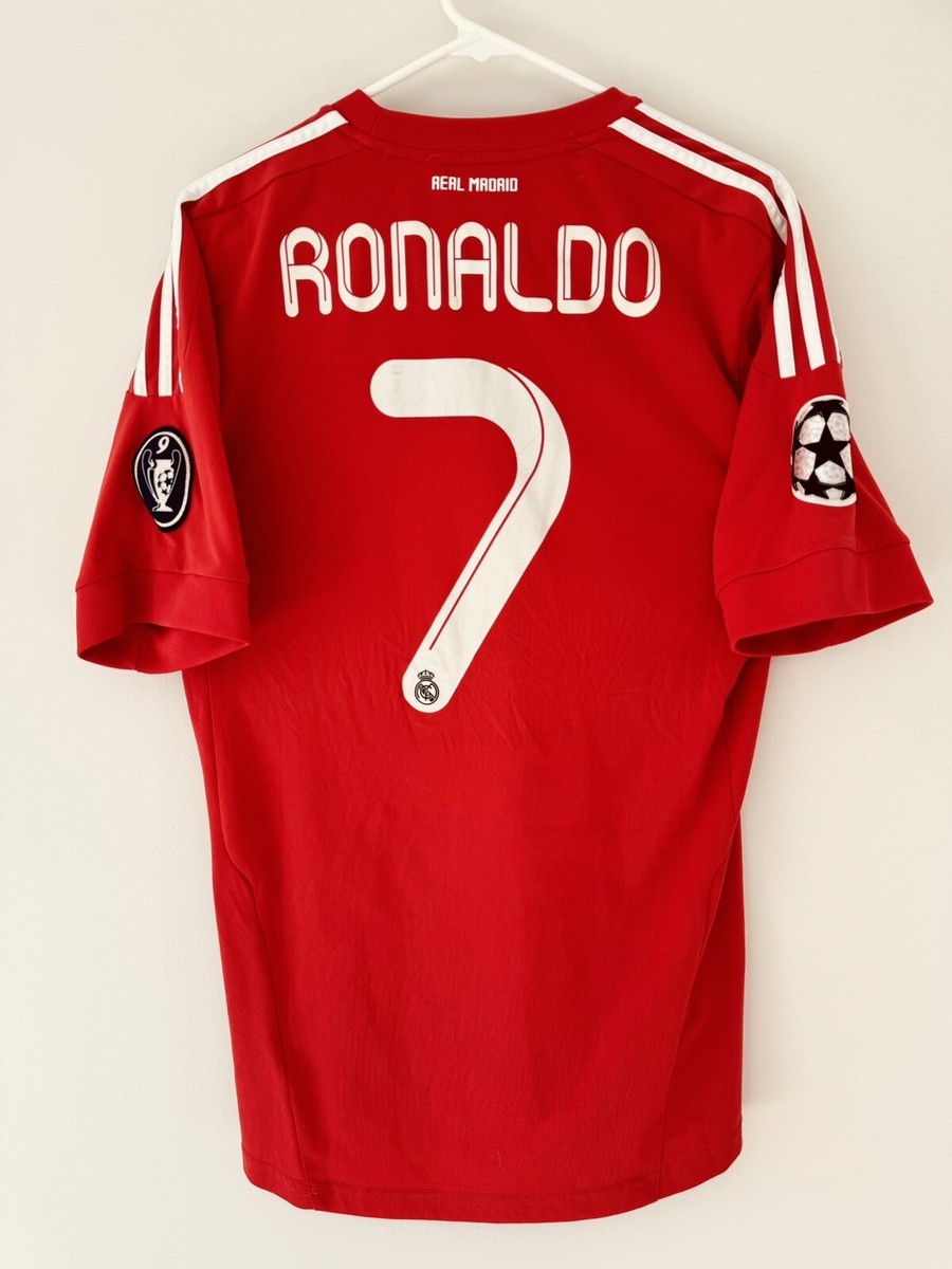 Cristino Ronaldo Real Madrid 2011/2012 Red Third Kit Red Jersey