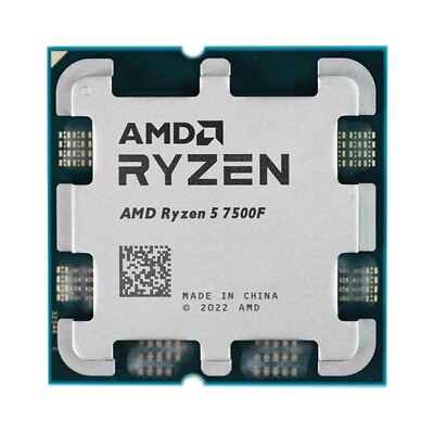 AMD Ryzen 5 7500F AM5 CPU Tray 6-Core Max. Boost 5.0GHz 65W 100