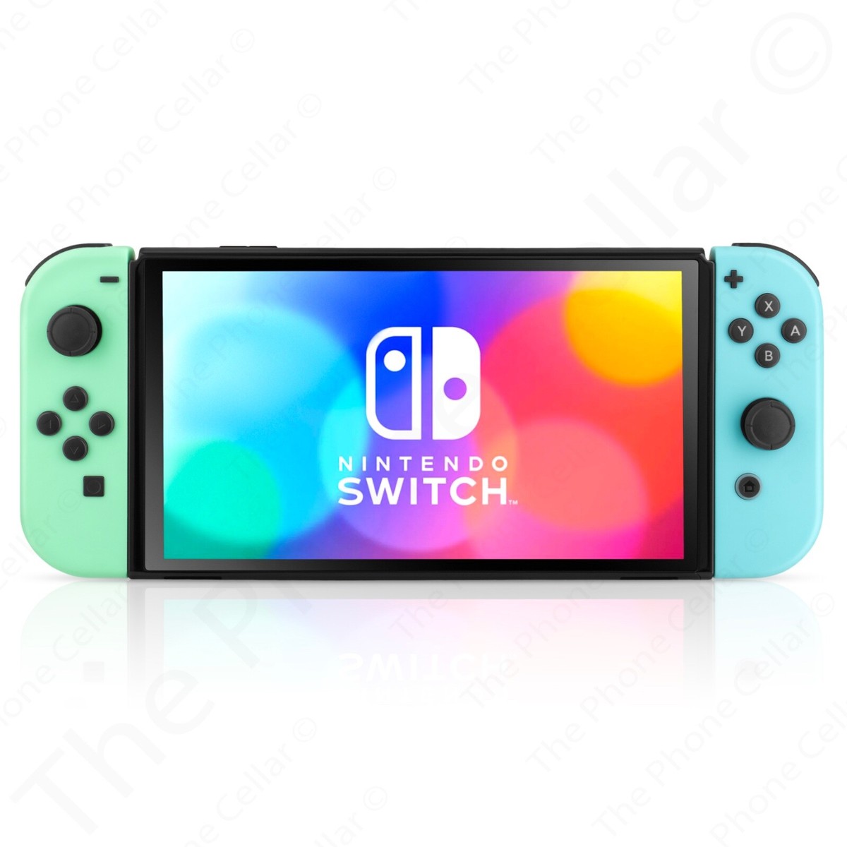 Nintendo Switch OLED Version Console with Blue and Green Joy-Cons