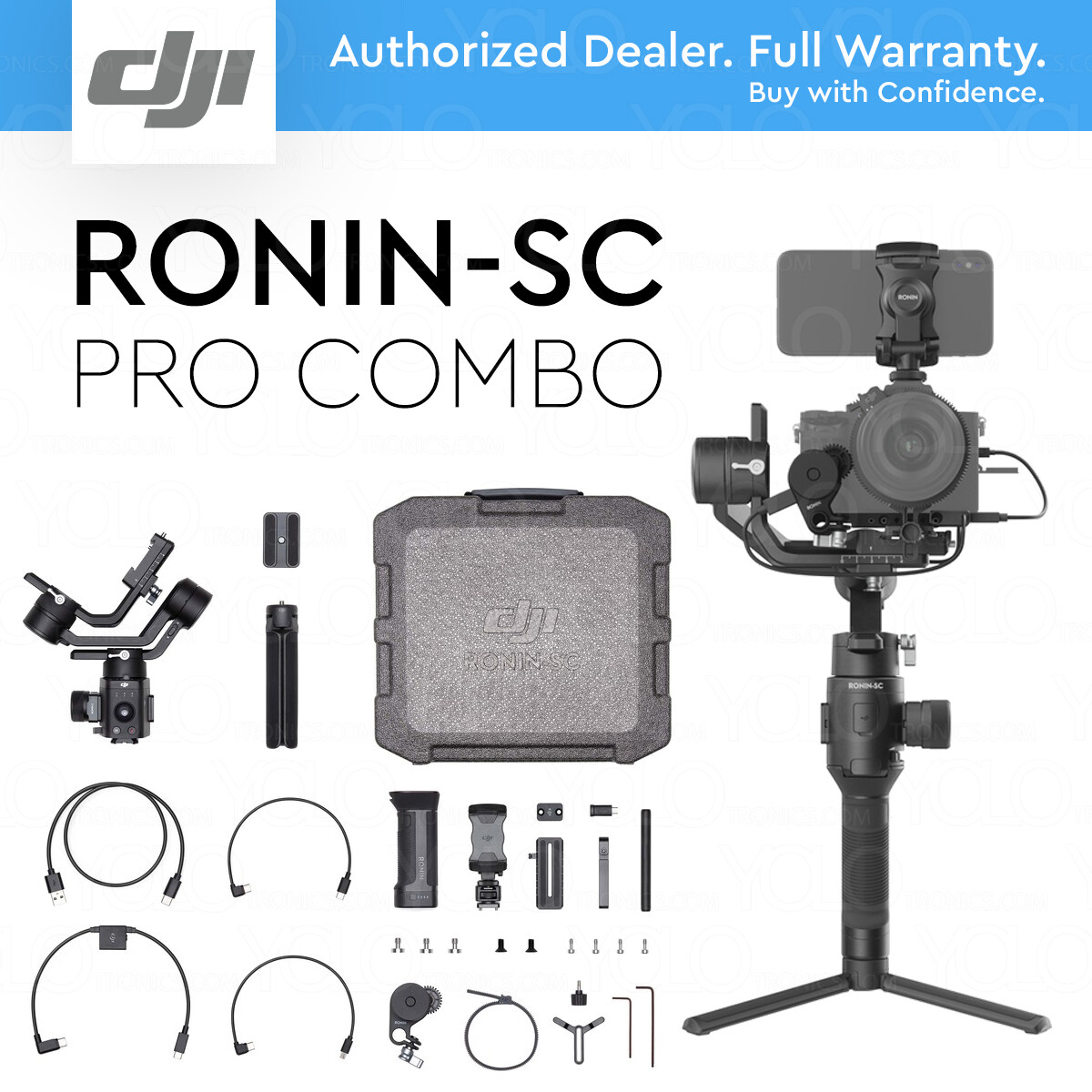 DJI RONIN-SC PRO COMBO KIT Gimbal Stabilizer 190021337275| eBay
