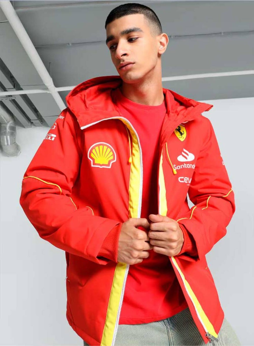 Scuderia Ferrari F1 Team Pro Rain Jacket 2024 Red | eBay