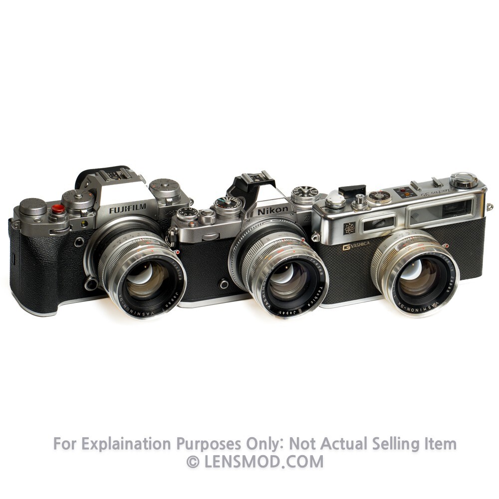 Yashica Electro 35 GSN Yashinon 45mm F1.7 Modified Lens for Fuji X