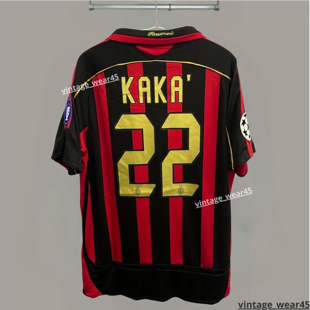 KAKA' #22 AC Milan Jersey 2006/2007 Short Sleeve Retro Vintage