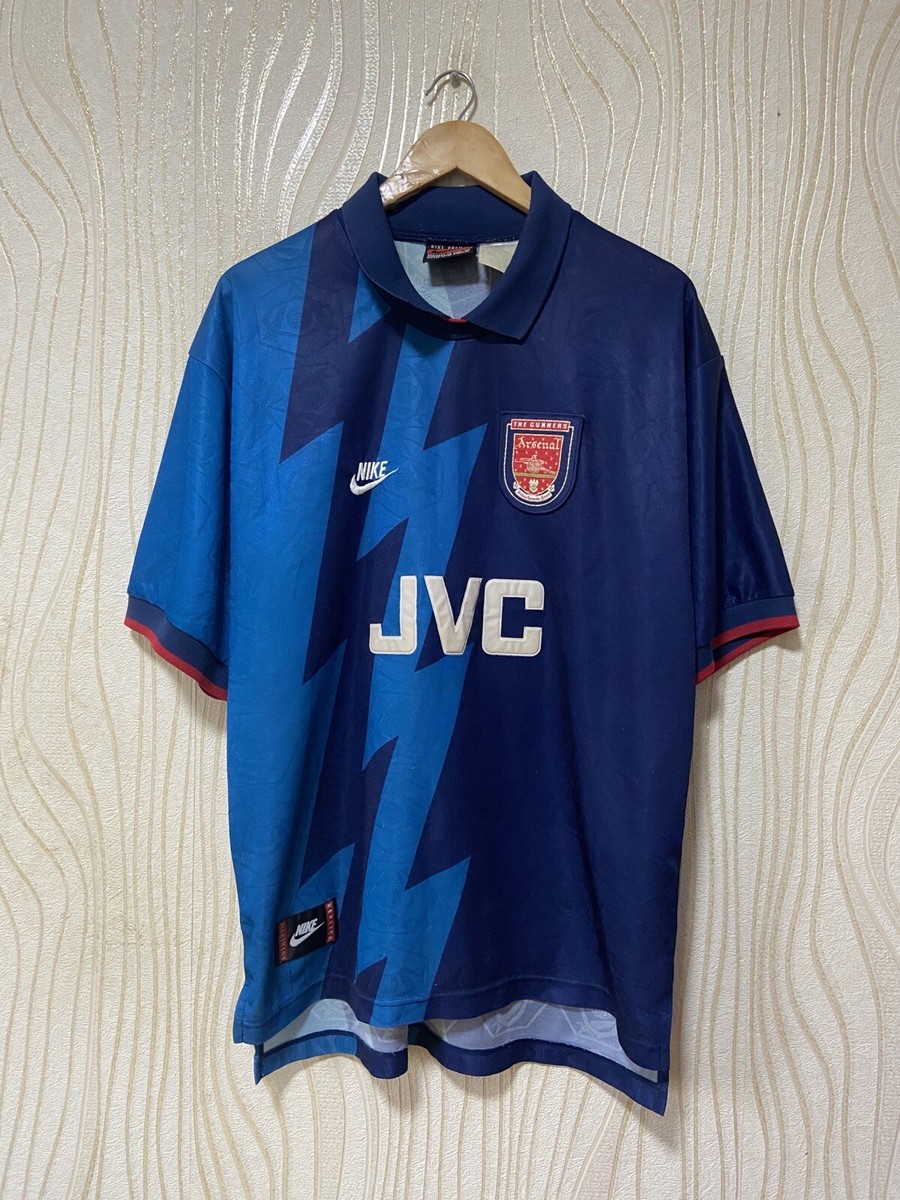 ARSENAL LONDON 1995 1996 AWAY FOOTBALL SHIRT SOCCER JERSEY NIKE sz