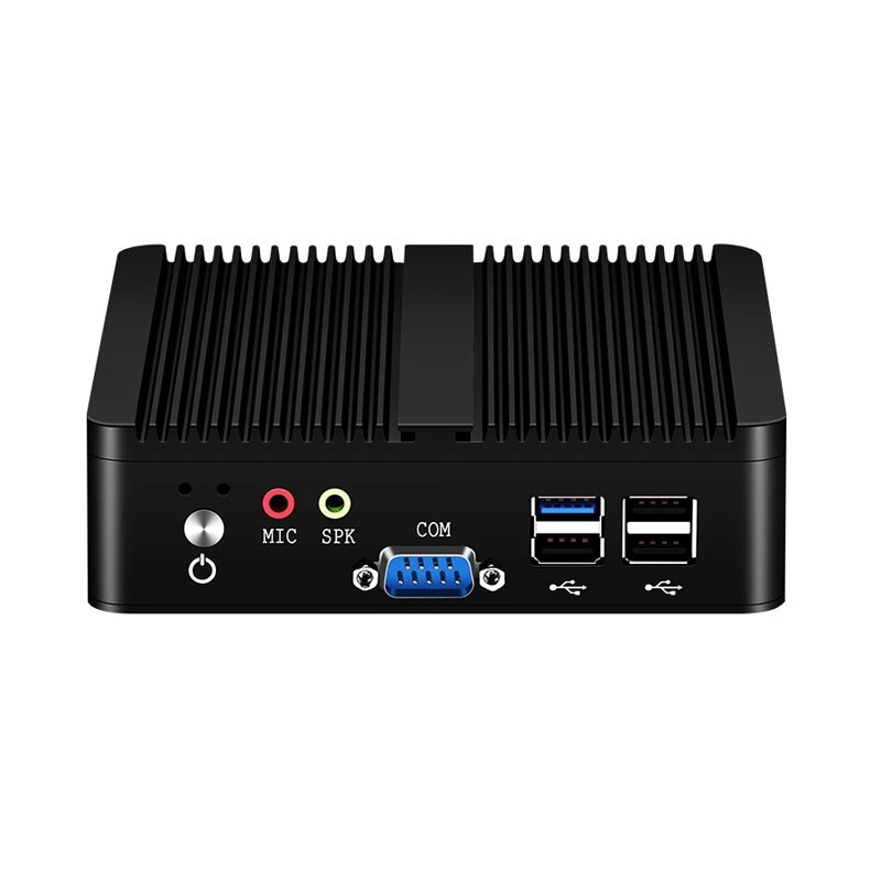 J1900 4-Core Fanless Embedded Micro Computer Industrial Mini PC 8G