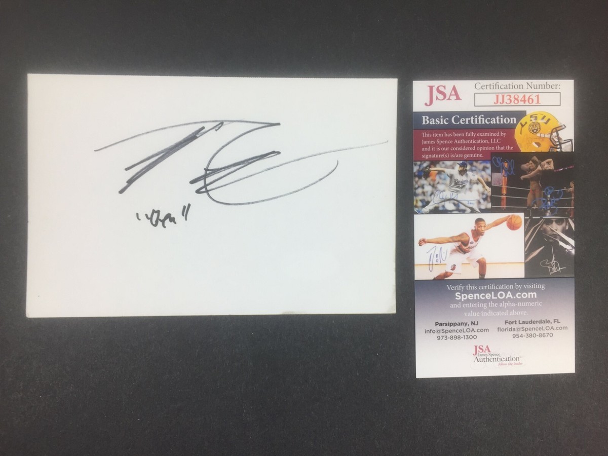 Tyler Chase Signed Autograph 3x5 Index Card The Walking Dead JSA