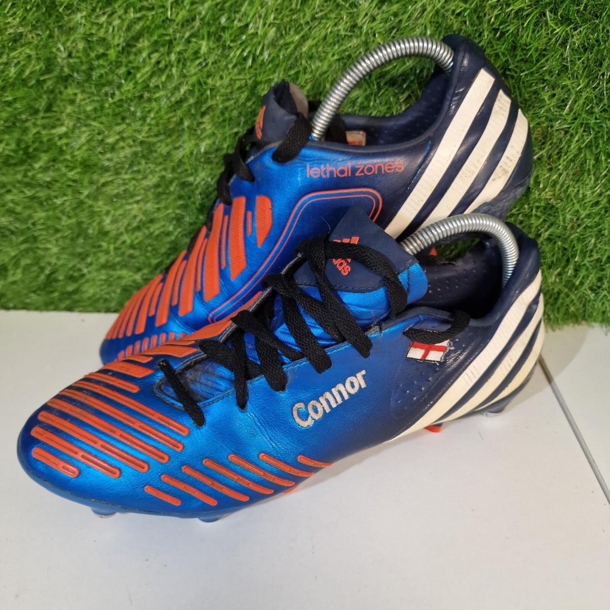 Adidas Predator Lethal Zones Football Boots Blue Orange UK 9.5 SG