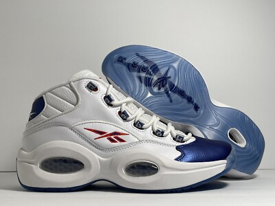 New Reebok Question Mid Blue Toe 2022 “Allen Iverson” GX0227 Men's