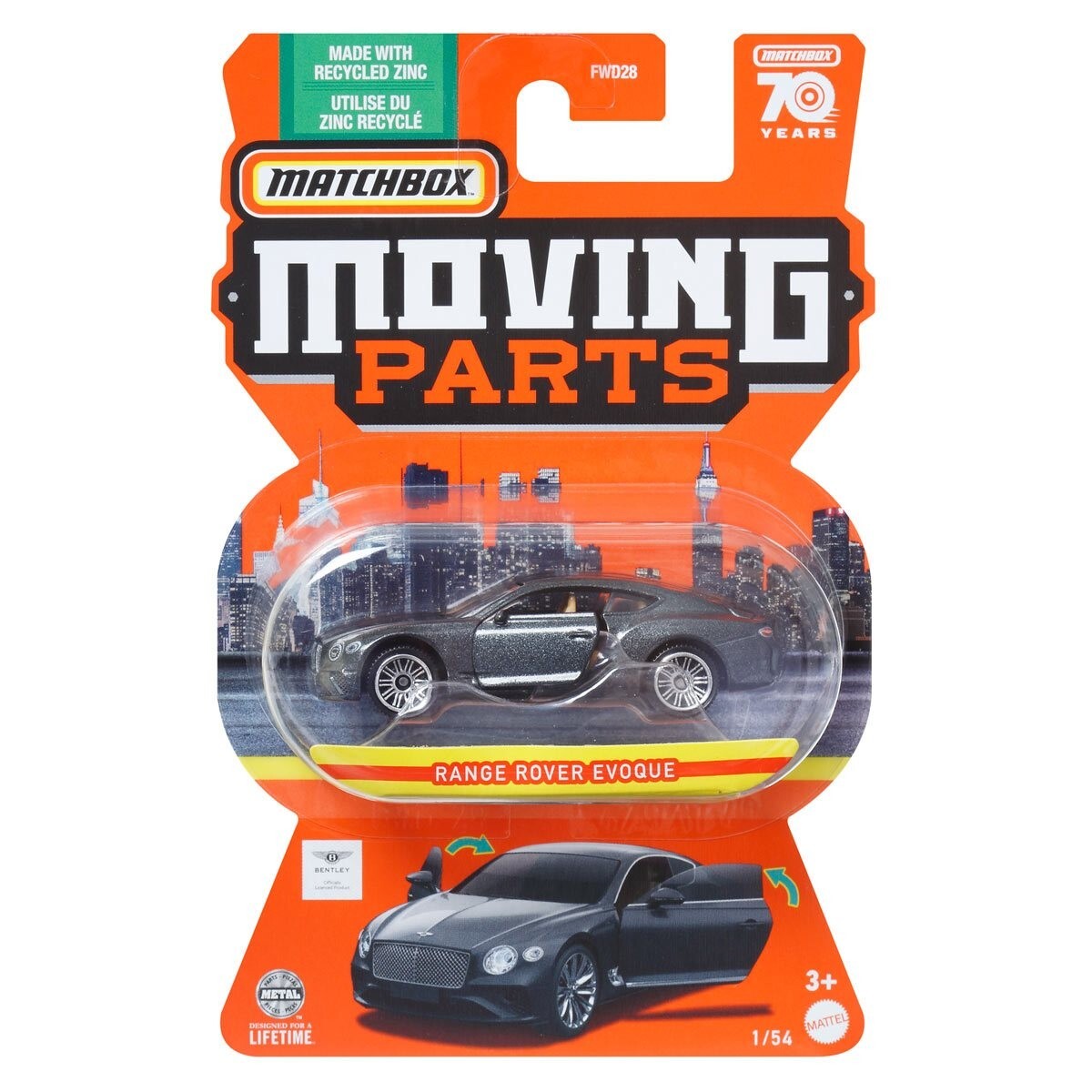 Matchbox - 2023 Moving Parts 1/54 Bentley Continental (BBHLF86) | eBay