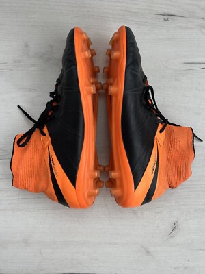 Nike Hypervenom Phantom 2 Leather Black Orange Elite Football