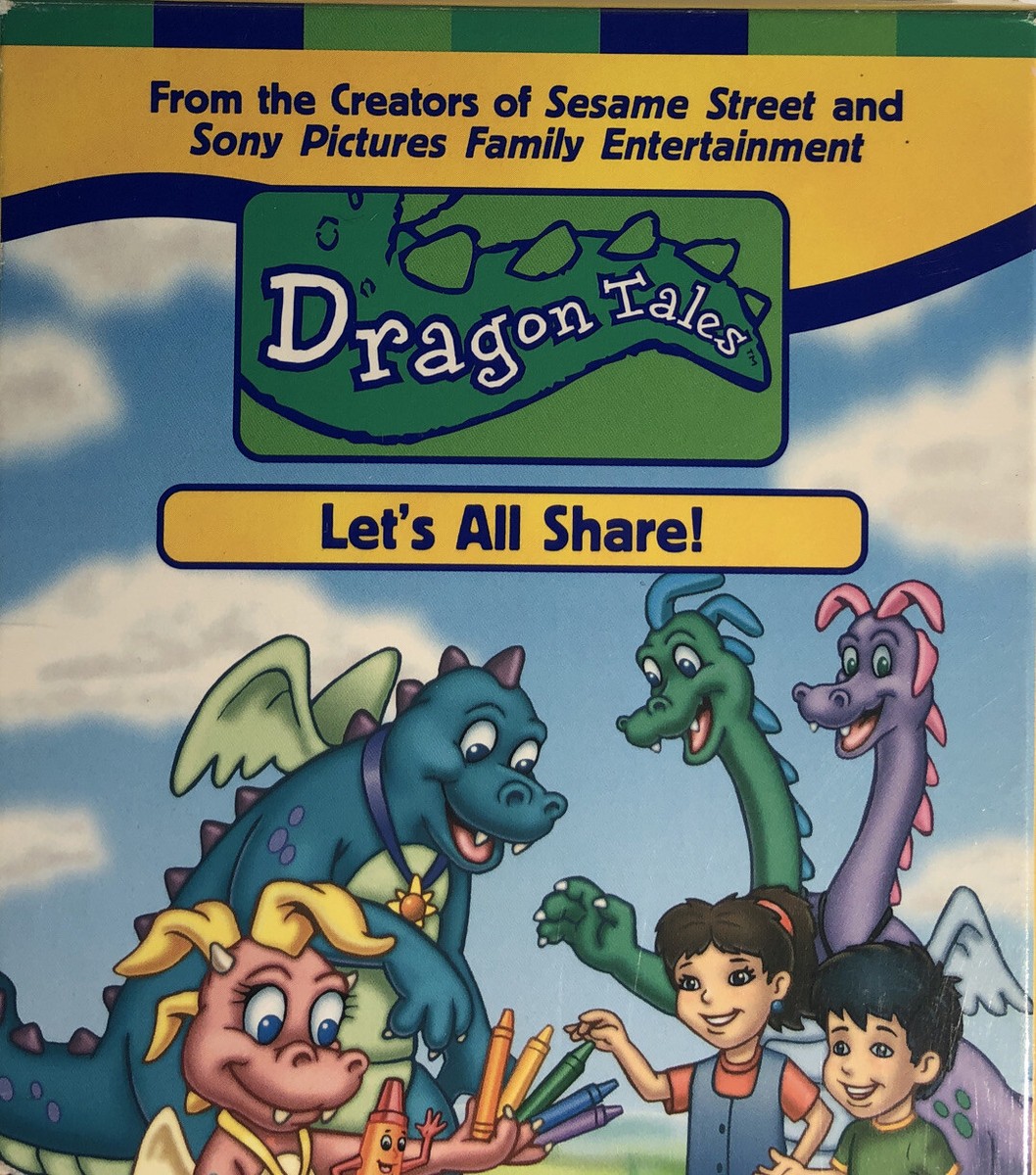Dragon Tales-Lets All Share(VHS 2000)TESTED-RARE VINTAGE