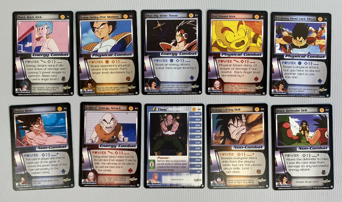 Vintage 2000 Dragon Ball Z Collectible Card Game CCG Score 10-Card