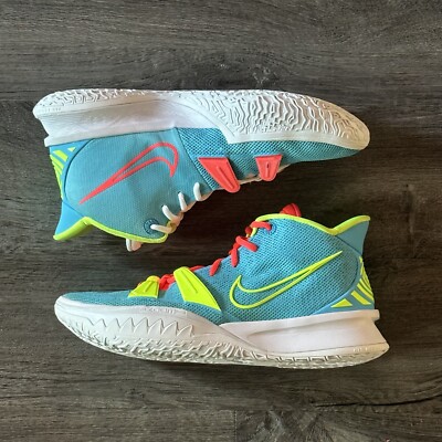 Nike Kyrie 7 ID Mens Basketball Shoes Blue Multicolor DA7567-991