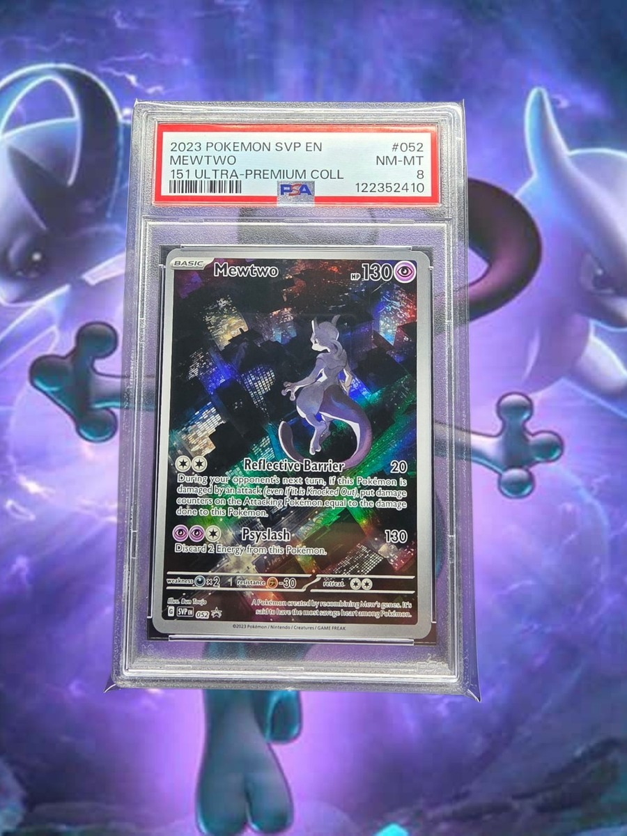 Pokemon TCG Mewtwo 151 Promo 52 English Full Art Graded PSA 8 | eBay