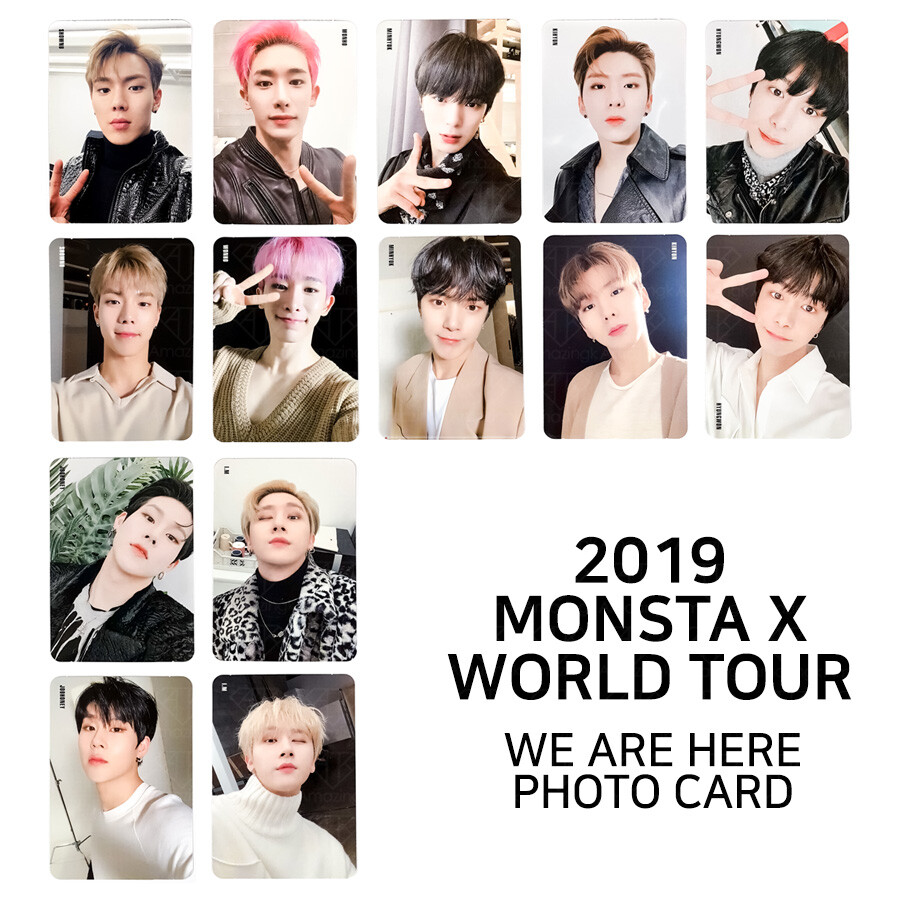 MONSTA X 2019 MONSTA X WORLD TOUR WE ARE HERE Official Photo Card