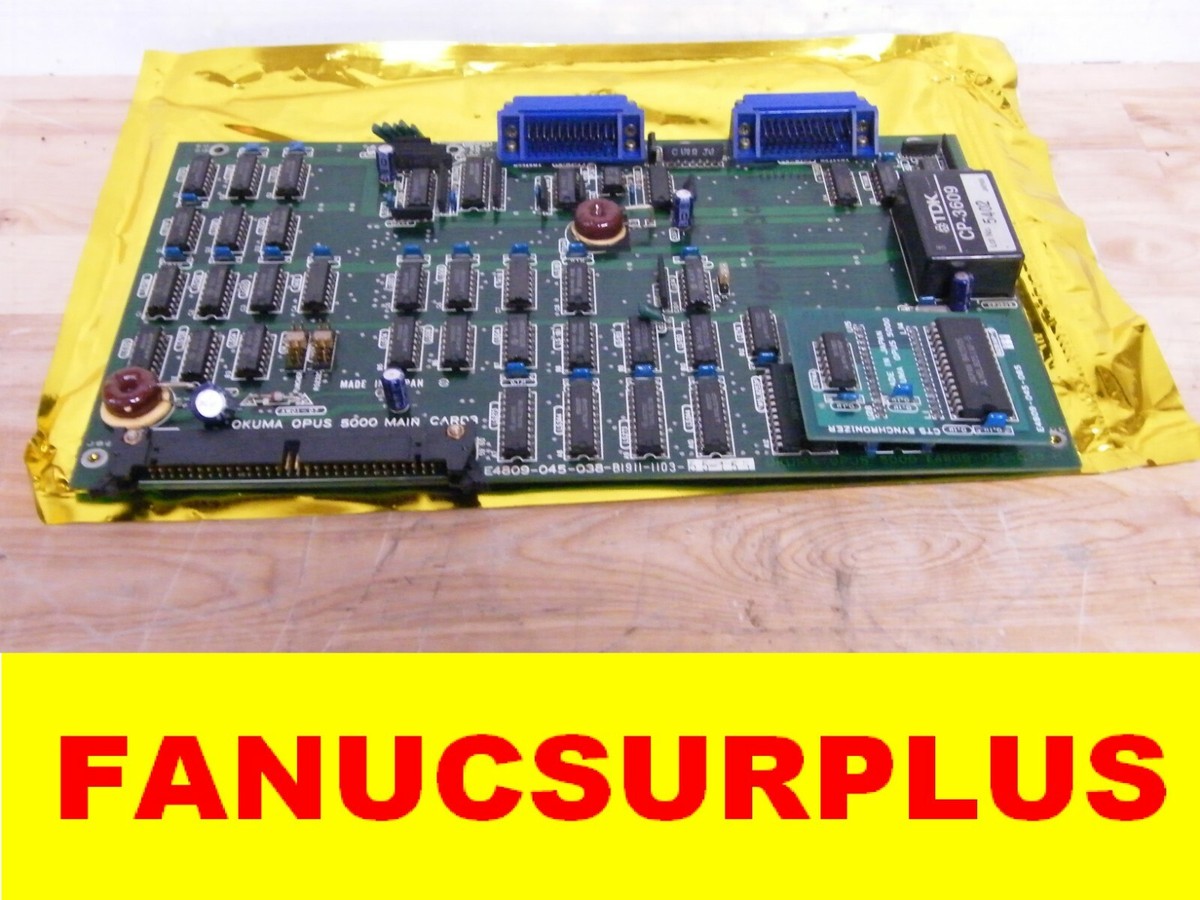 Okuma Opus 5000 Main Card3 Puncher Rs232c E4809-045-038-b for sale
