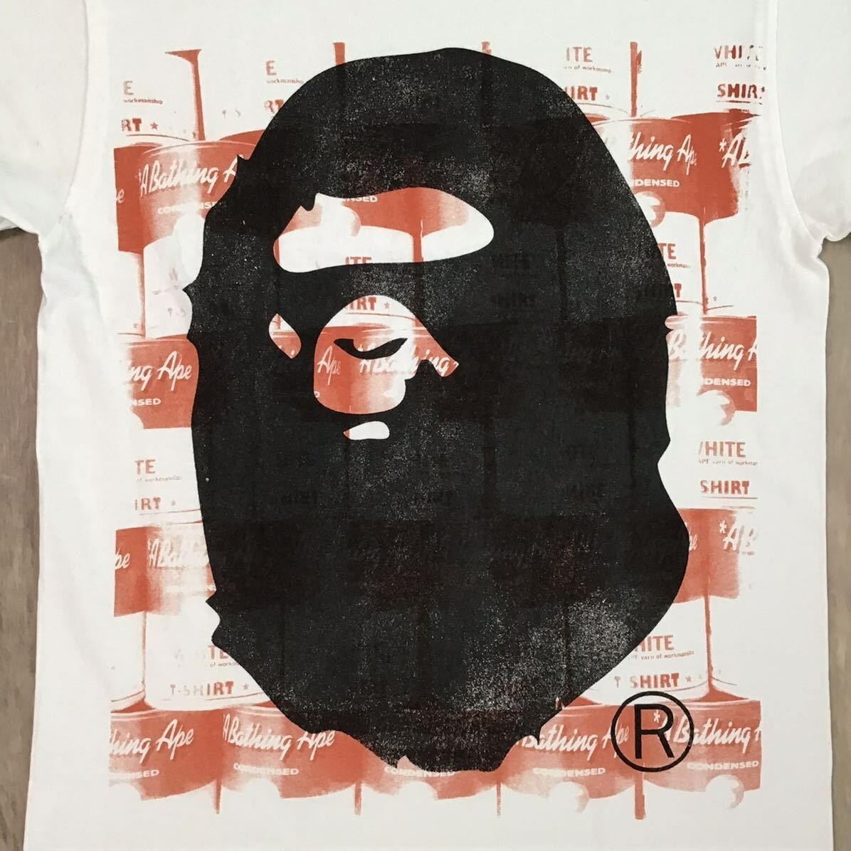 BAPE Aoyama limited NIGO hand printed APE HEAD T-shirt A Bathing